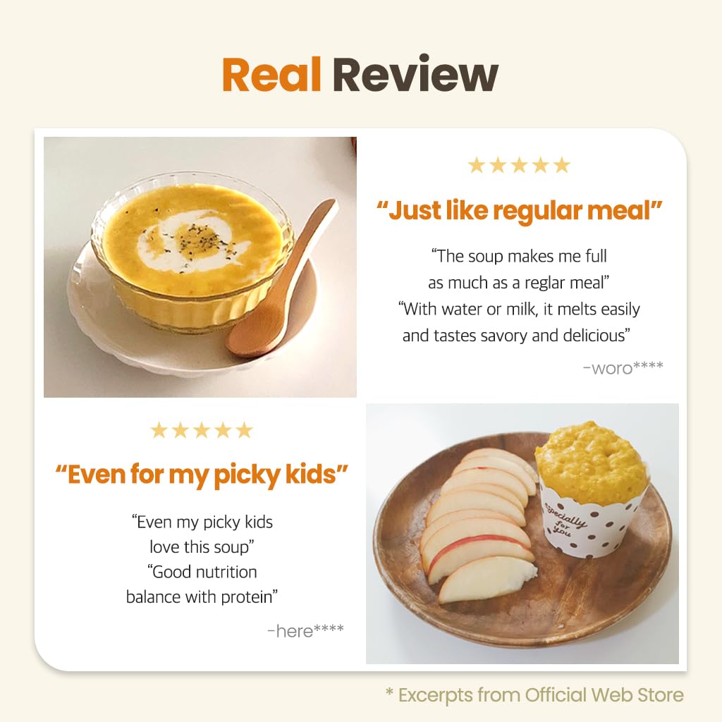 Korean Sweet Pumpkin Cream Soup Powder, 17.6 oz (500g), 단호박