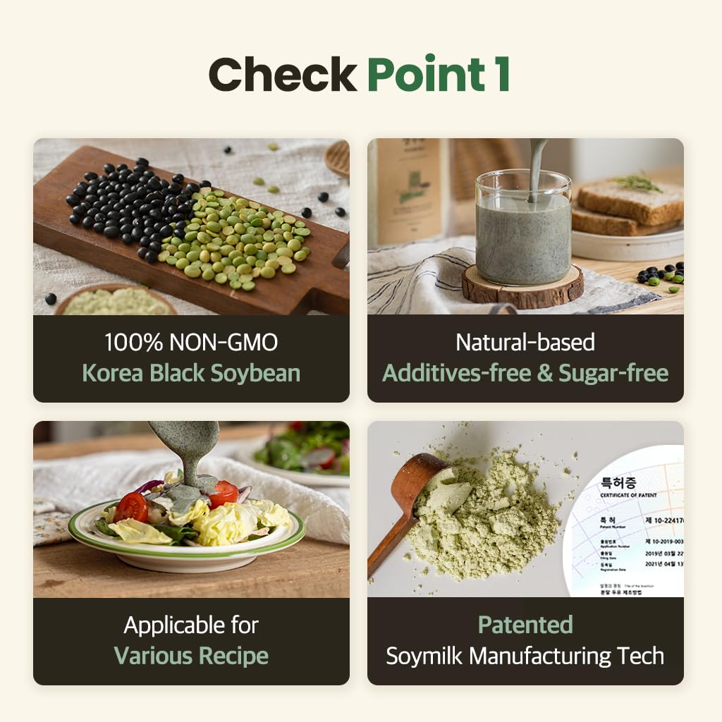 Korean Diet Black Bean Soy Milk Powder 17.6 oz (500g), 마시는 서리태 두유