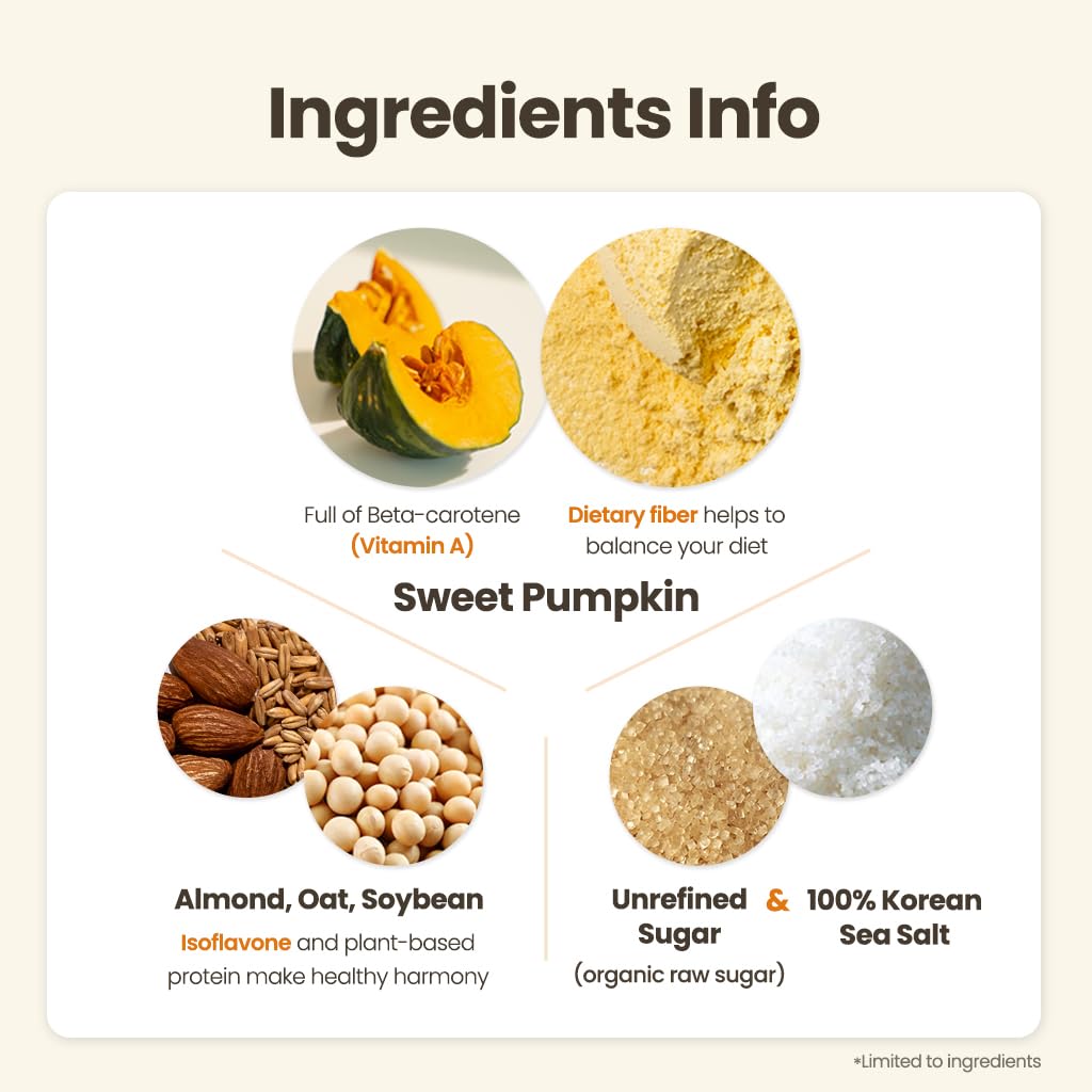 Korean Sweet Pumpkin Cream Soup Powder, 17.6 oz (500g), 단호박