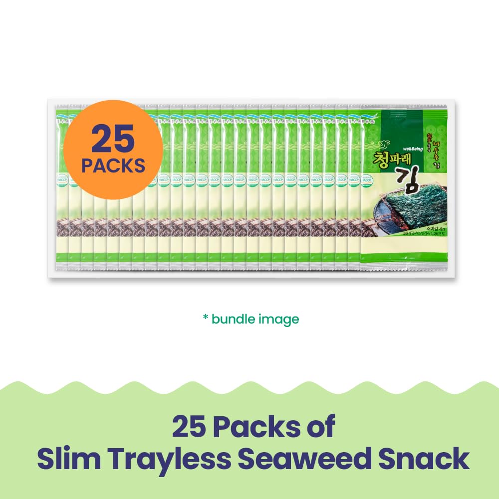 KIM'S TABLE- Sea Salt - Organic Roasted Seaweed Sheets - Korean Diet Snack