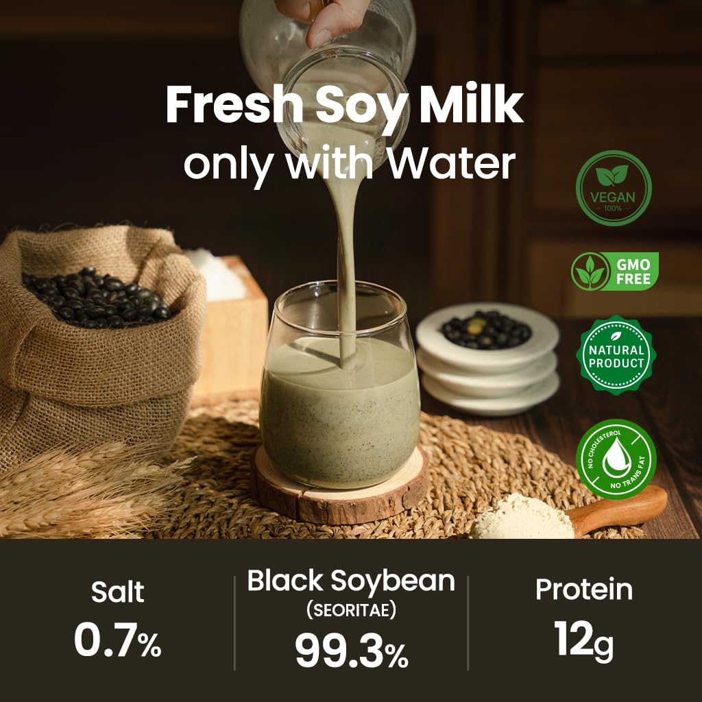 Korean Diet Black Bean Soy Milk Powder 17.6 oz (500g), 마시는 서리태 두유