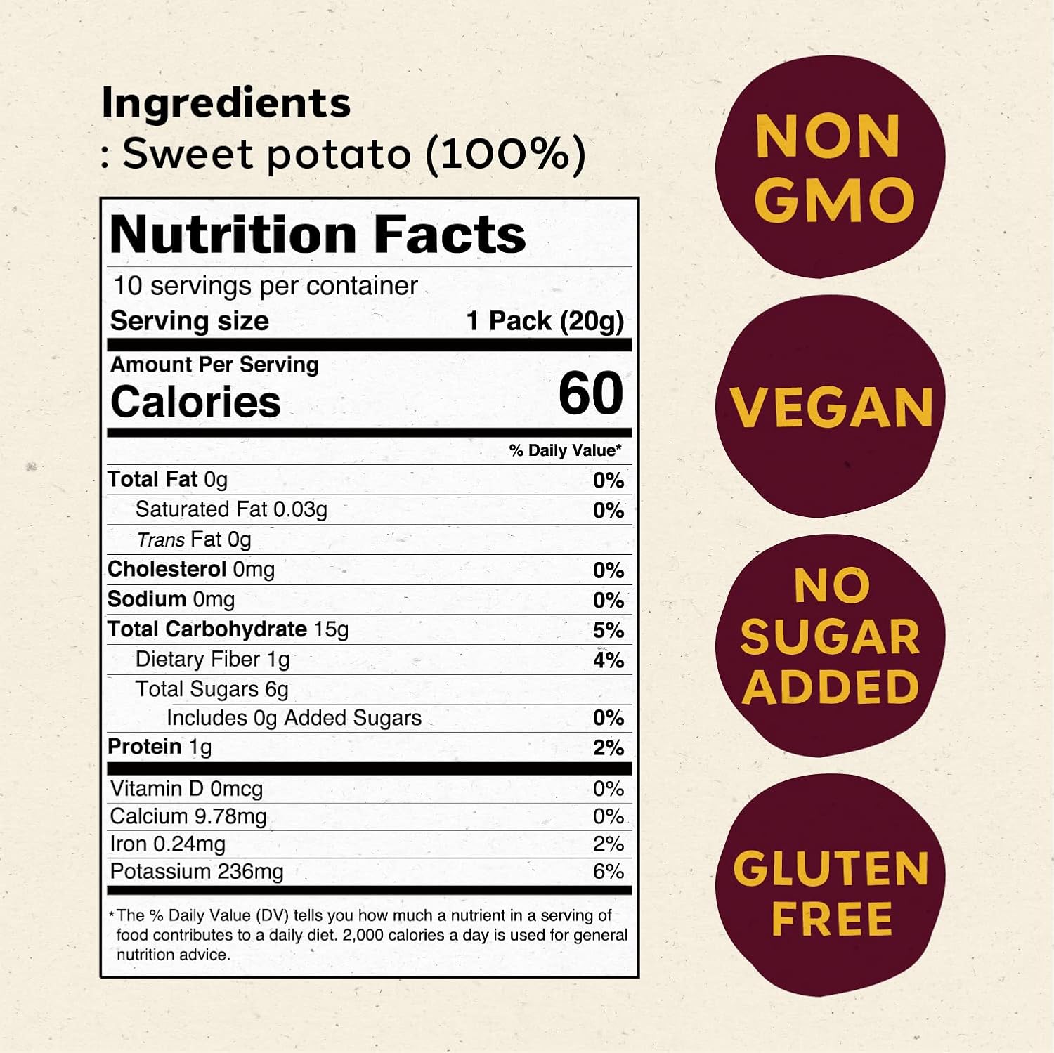 Dried Sweet potato Korean Snacks (10 Packs) 