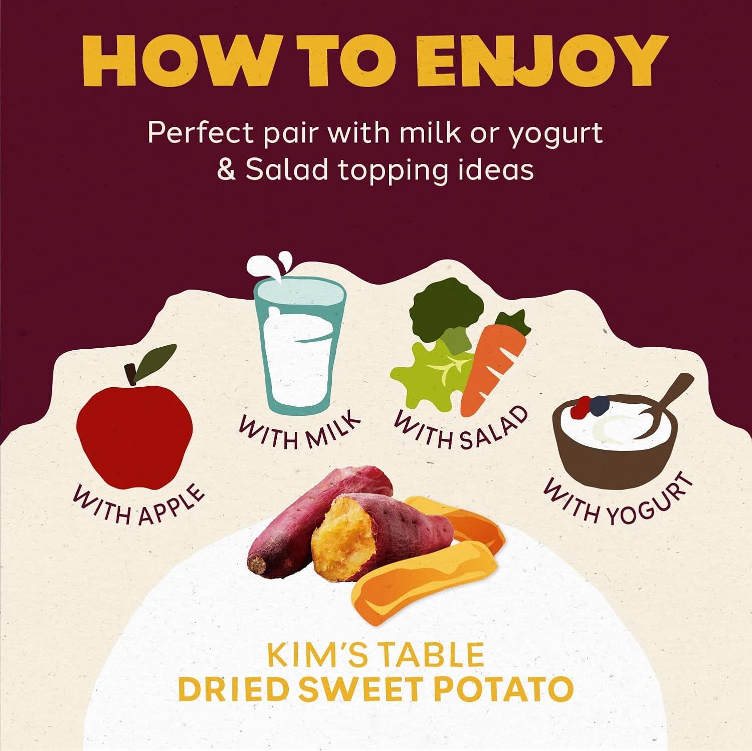 Dried Sweet potato Korean Snacks (10 Packs) 