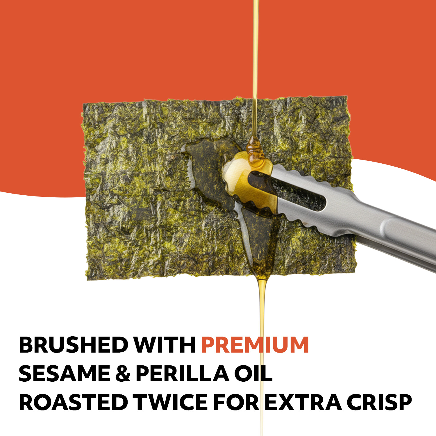 Kimchi Korean Seaweed Snack, Kimchi Spicy Flavor Gluten Free Vegan Snack 6 Convenient Packs (0.14oz Each)