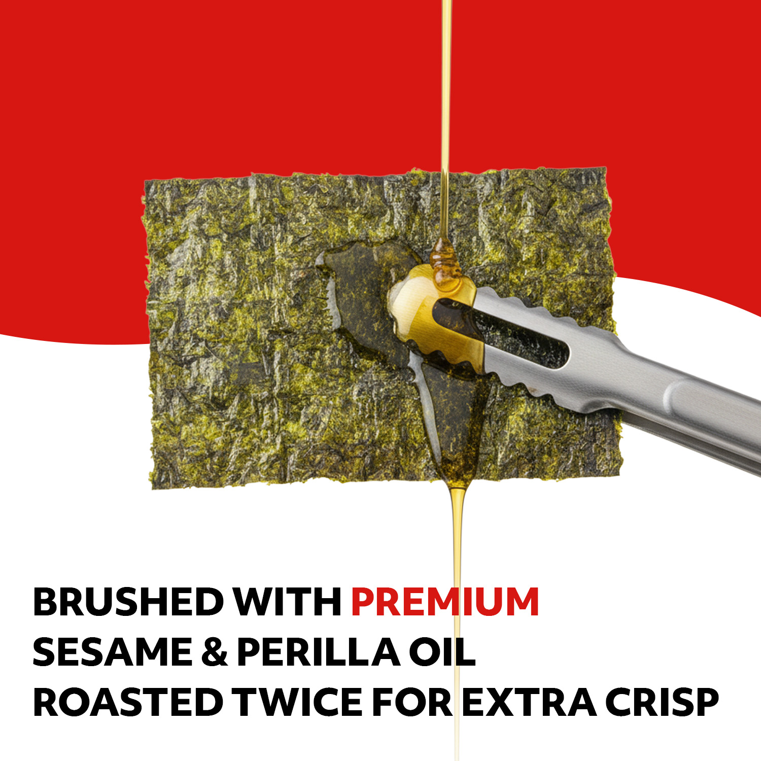 Roasted Seaweed Snack, Spicy Sriracha HOT Flavor 6 Convenient Packs (0.14oz Each)