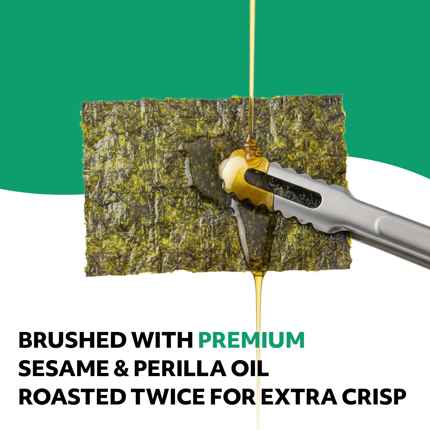 Roasted Seaweed Snack Wasabi Flavor 6 Convenient Packs (0.14oz Each)