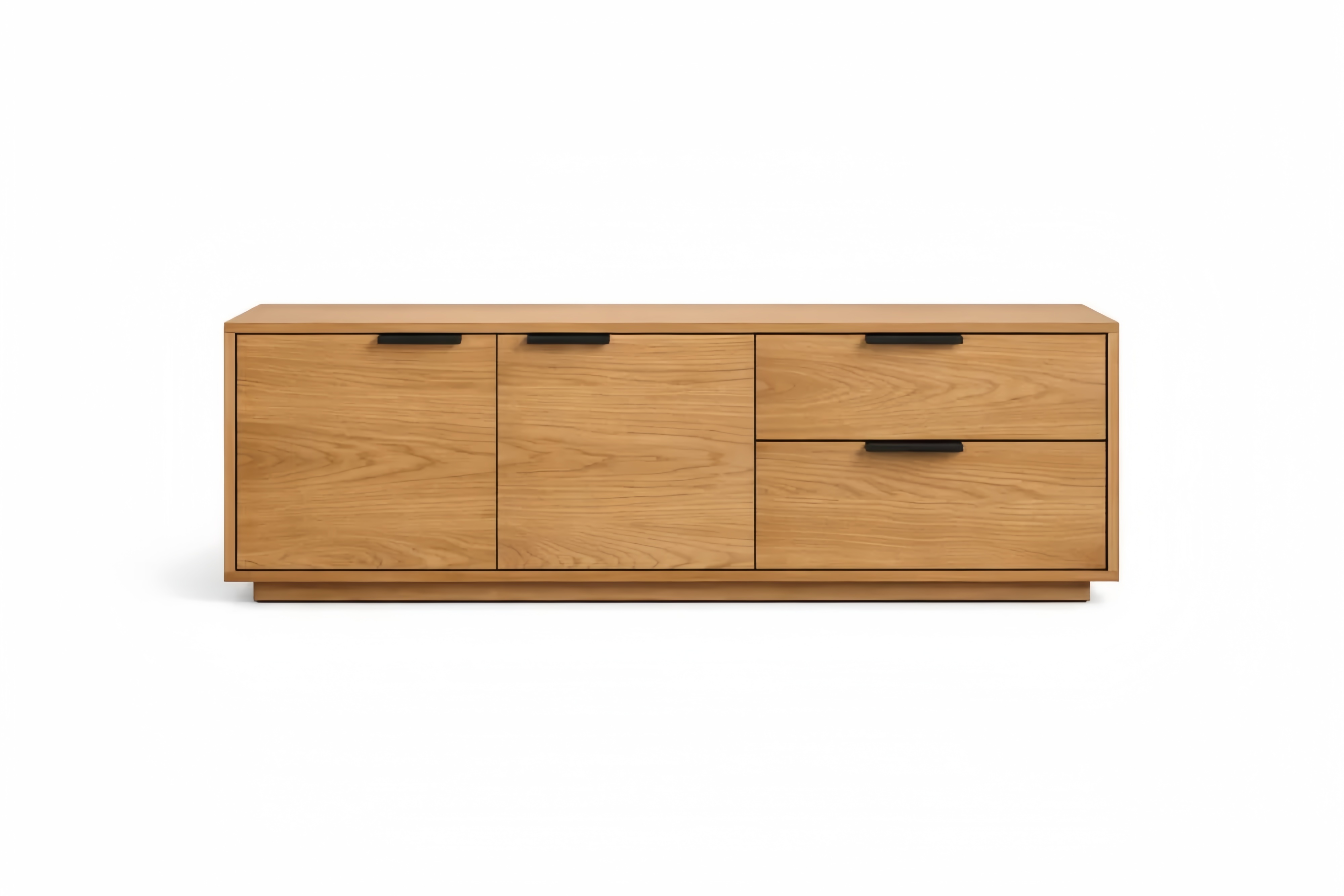Credenza in Legno Rovere con Ante e Cassetti