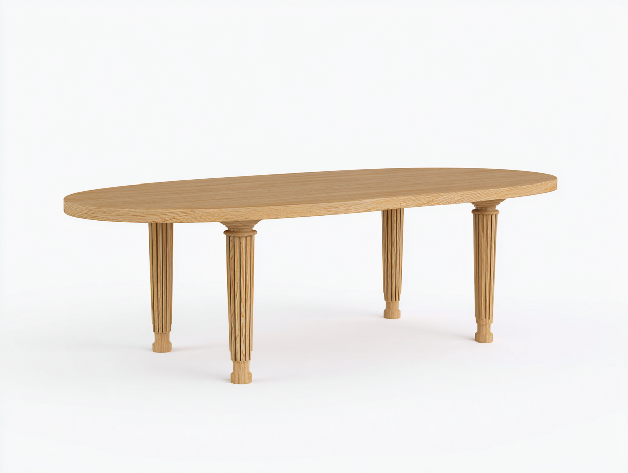 Table de jardin en bois 220 x 100 x 75 cm - bois naturel - pour jardin extérieur - design contemporain-Nestgoly