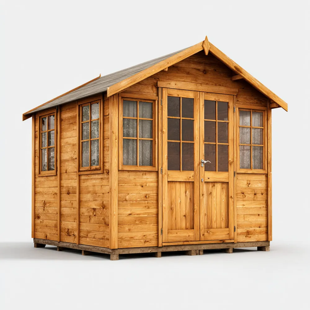 Cabane de jardin en bois 250x200x210 cm - Naturel - Design traditionnel