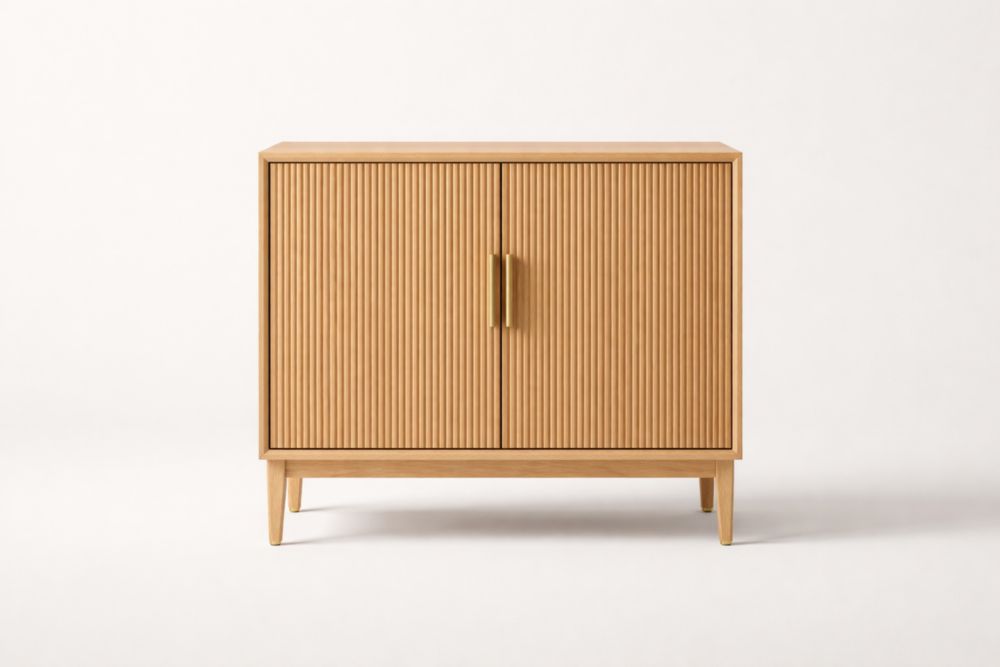 Credenza in Legno Massello di Faggio 2 Ante