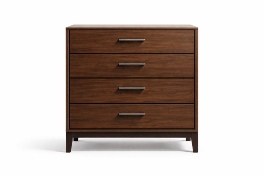 Cassettiera in Legno con Cassetti e Maniglie in lega di zinco