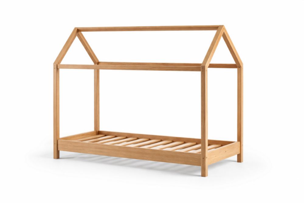 Letto a Forma di Casetta in Legno di Pino 200x90x150 cm