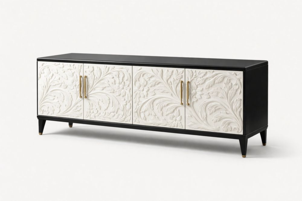 Credenza in MDF con Ante Intagliate
