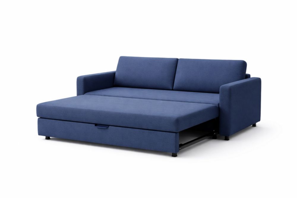 Divano Letto in Tessuto Poliestere Blu
