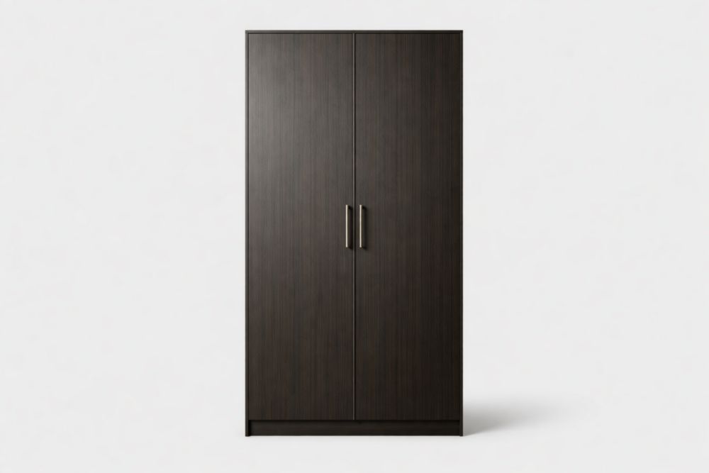 Armoire 2 Portes Bois Marron