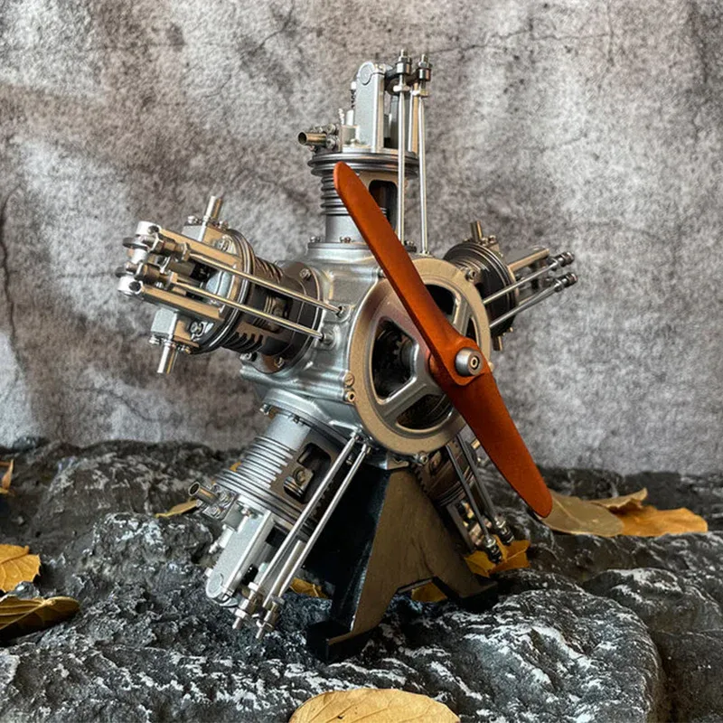 DIY 1/6 Full Metal 5 Cylinder Radial Engine Model 