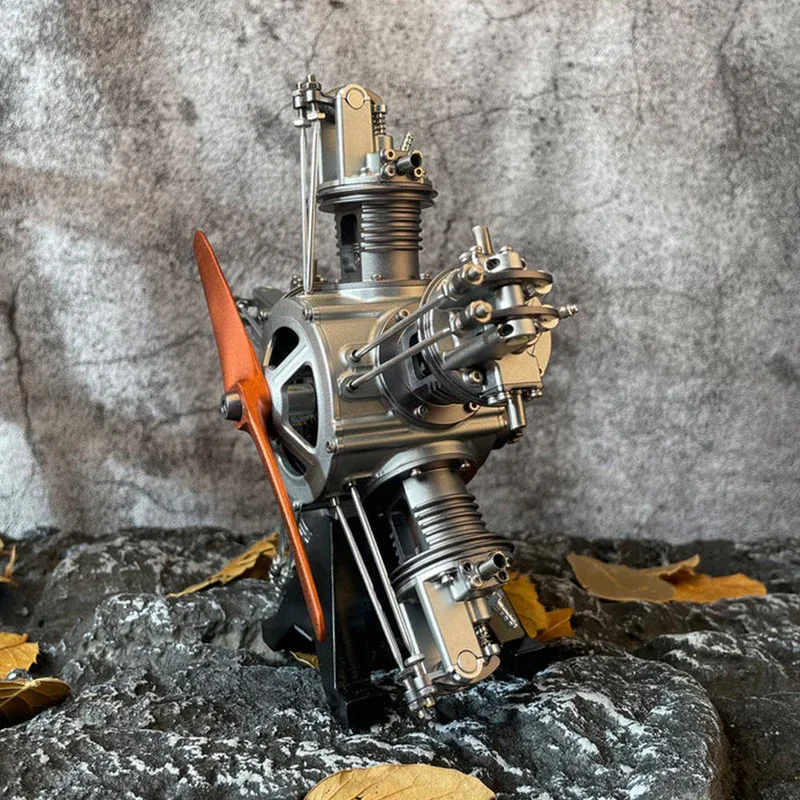 DIY 1/6 Full Metal 5 Cylinder Radial Engine Model 