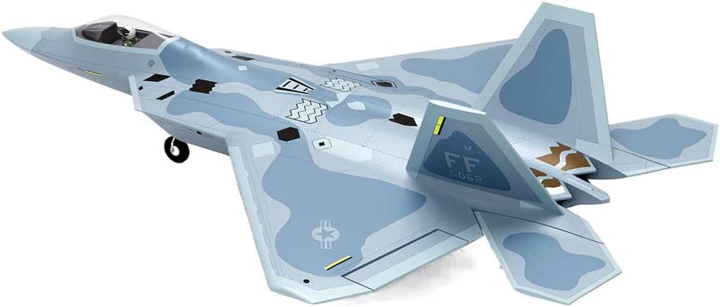 F-22 Raptor electric tunnel aircraft fixed-wing model