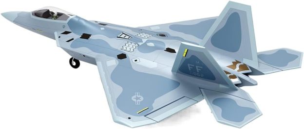 F-22 Raptor electric tunnel aircraft fixed-wing model