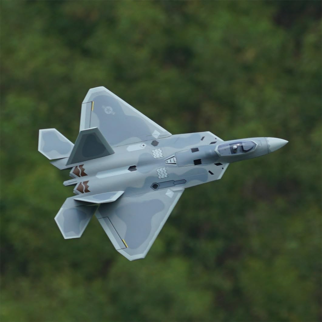 F-22 Raptor electric tunnel aircraft fixed-wing model