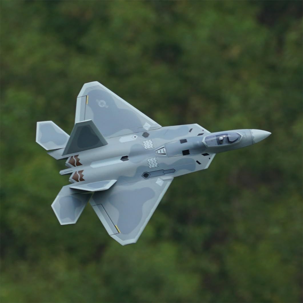 F-22 Raptor electric tunnel aircraft fixed-wing model
