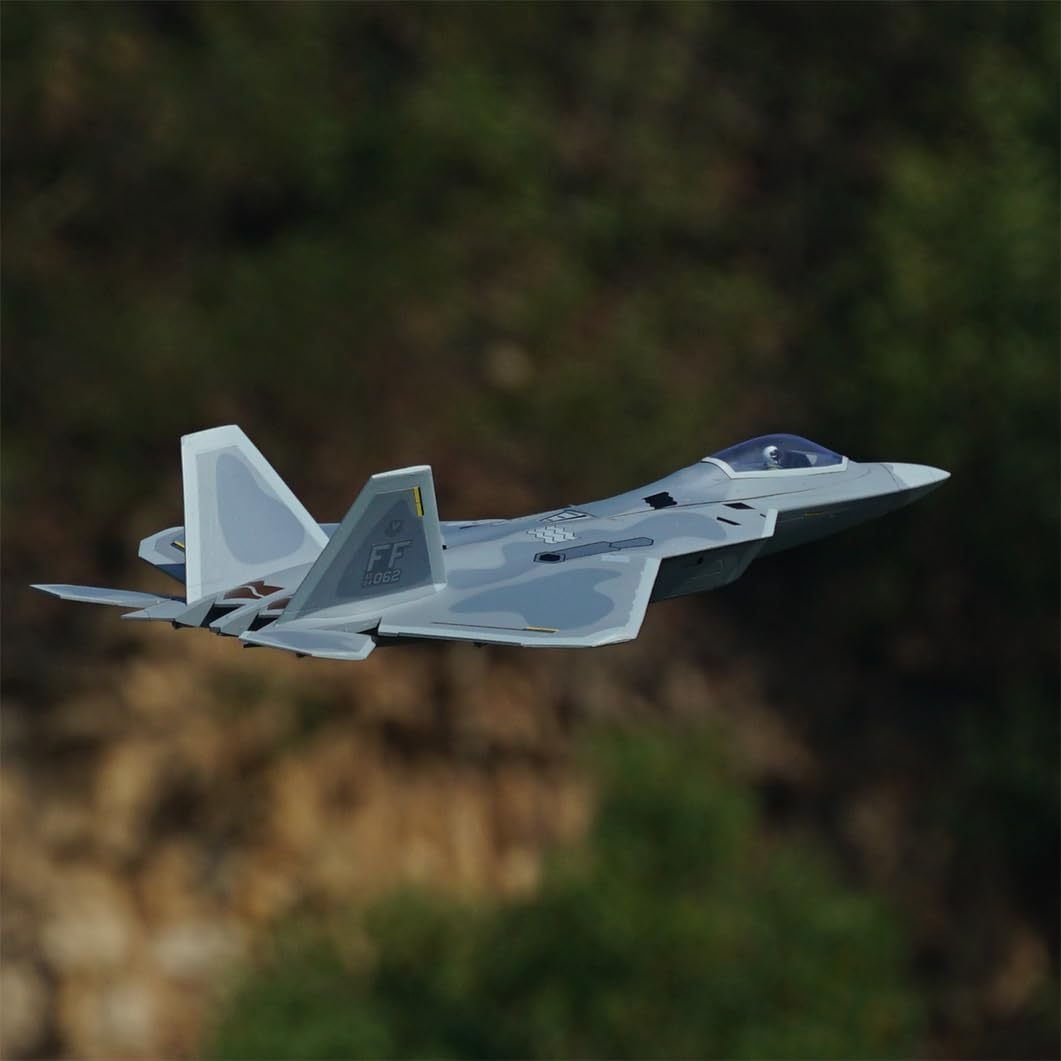 F-22 Raptor electric tunnel aircraft fixed-wing model