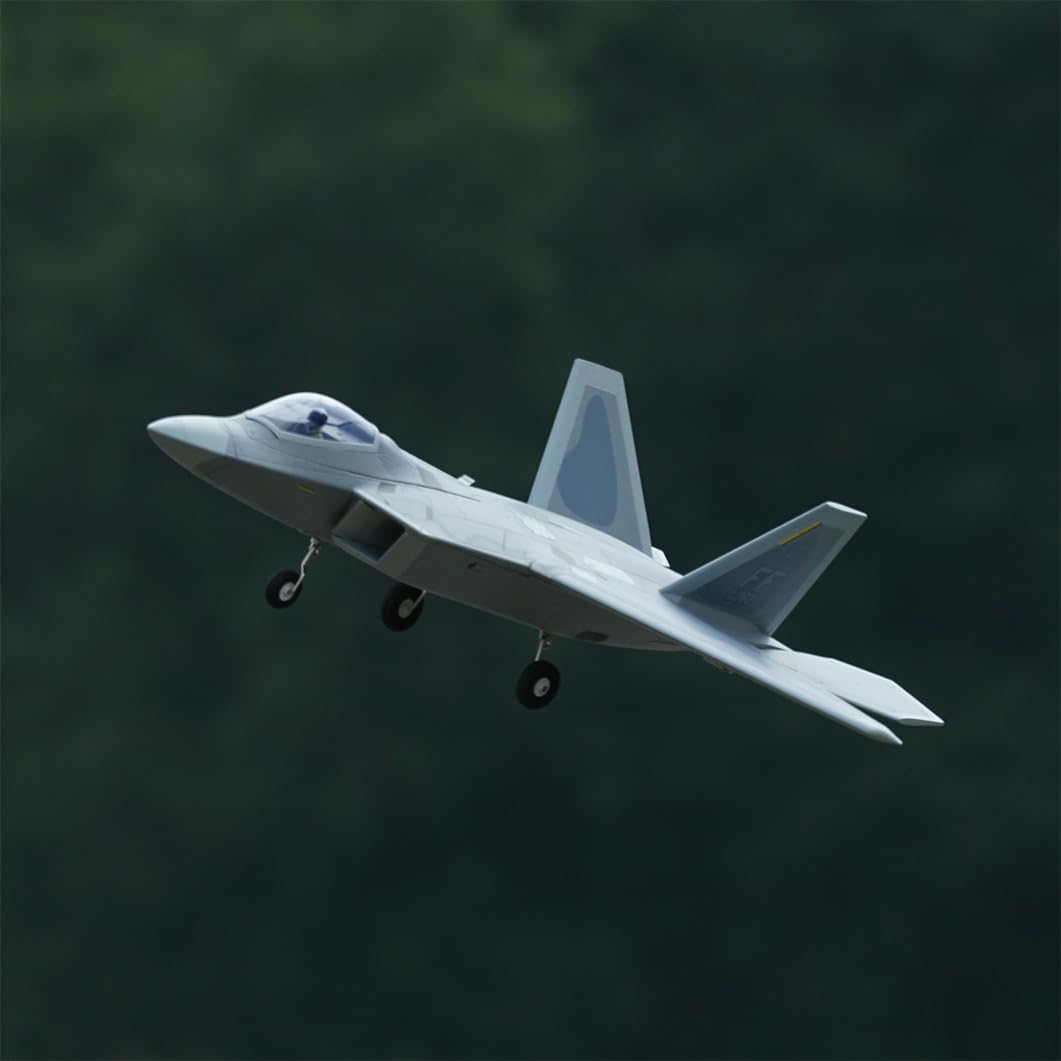 F-22 Raptor electric tunnel aircraft fixed-wing model