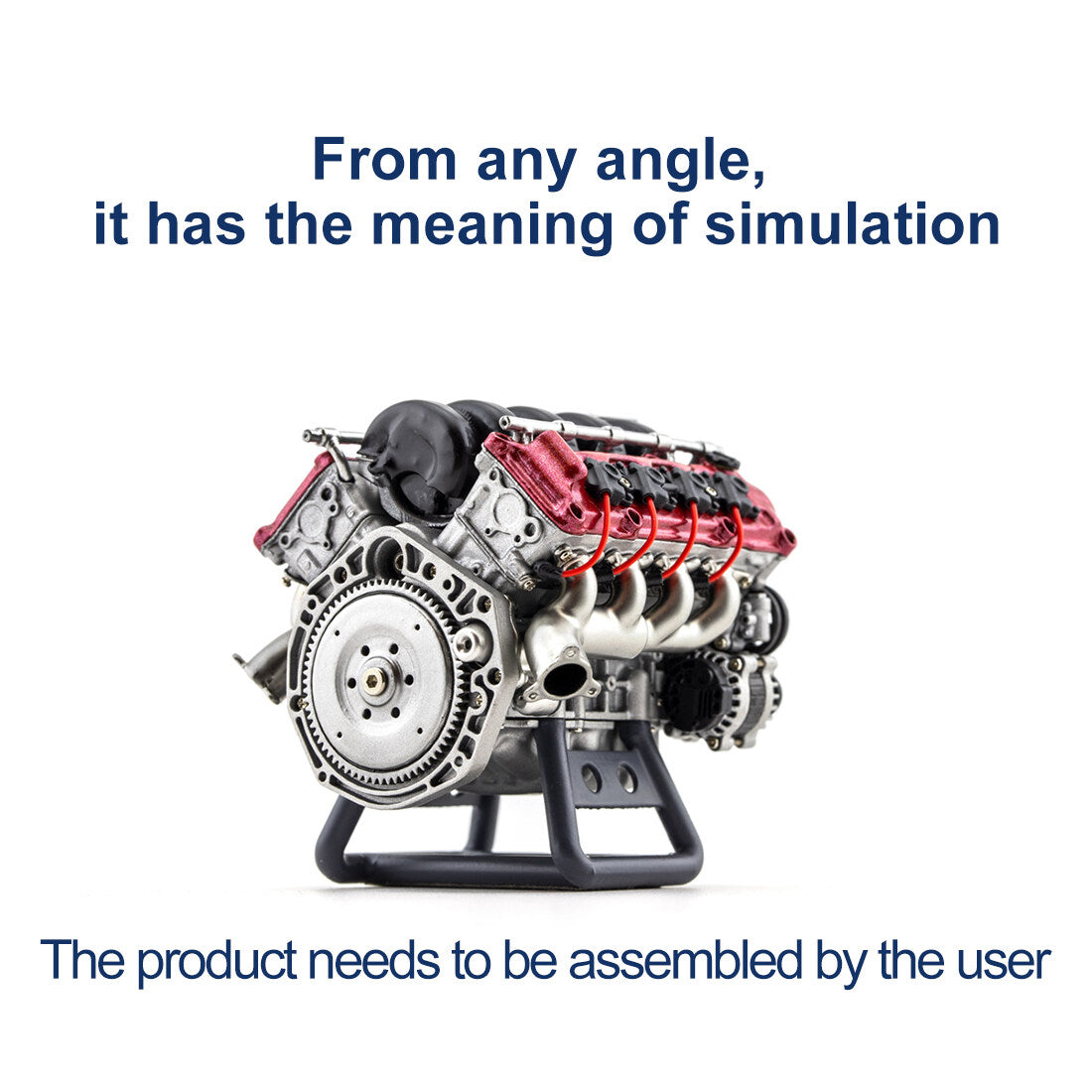 RC V8 Engine Model Kit - AX90104 SCX10Ⅱ Capra VS4-10 Pro