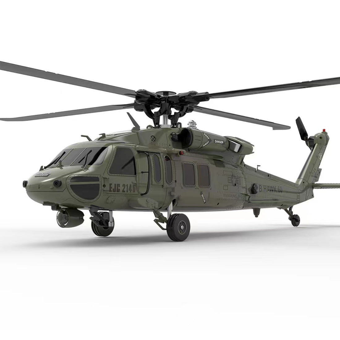  F09-V Blackhawk RC Helicopter 1/47 Scale 2.4G 6CH Dual Brushless Direct Drive Flybarless 6G/3D Stunt Model