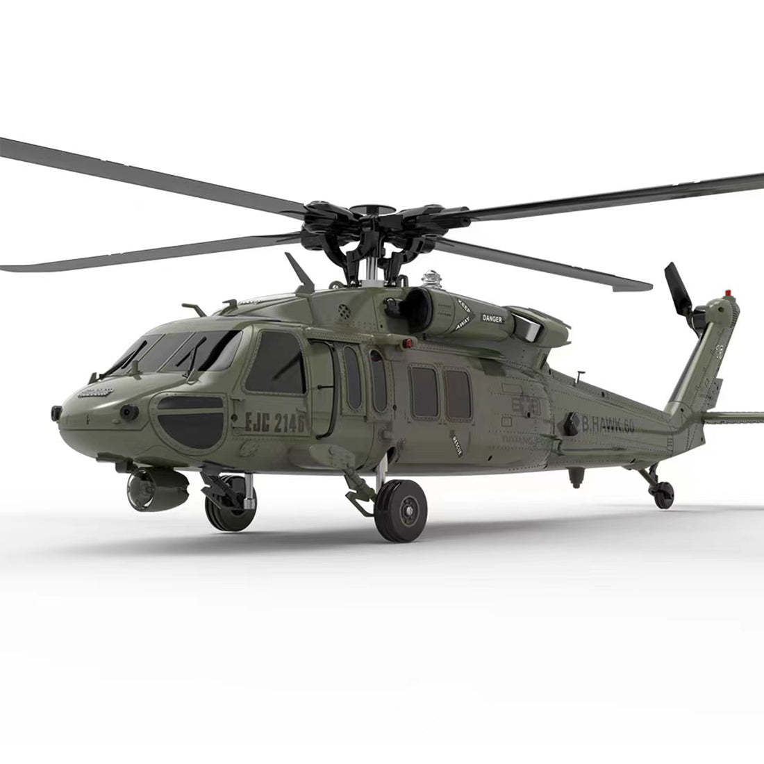  F09-V Blackhawk RC Helicopter 1/47 Scale 2.4G 6CH Dual Brushless Direct Drive Flybarless 6G/3D Stunt Model