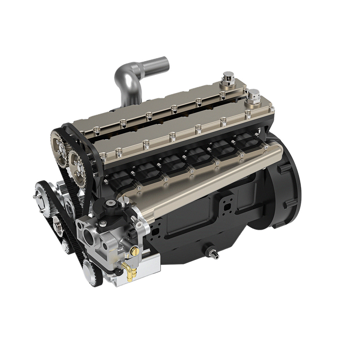  GS-L6 1/5 Scale 28CC Inline 6-Cylinder DOHC 4-Stroke Water-Cooled Gasoline IC Engine Model