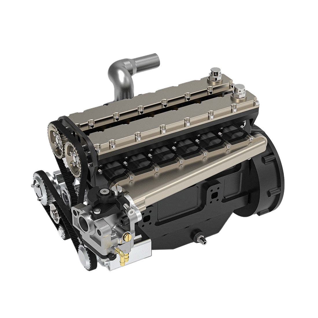  GS-L6 1/5 Scale 28CC Inline 6-Cylinder DOHC 4-Stroke Water-Cooled Gasoline IC Engine Model