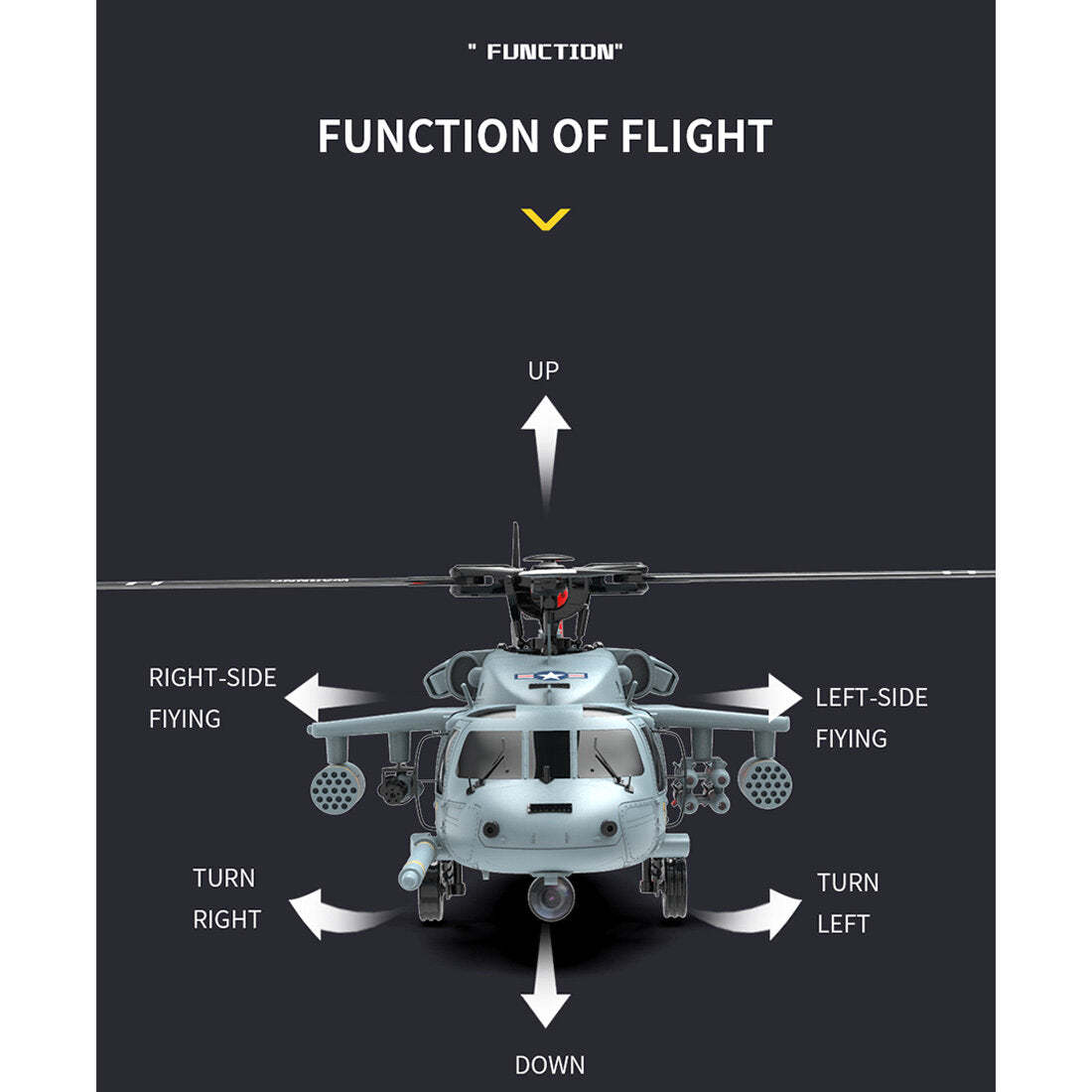  F09-H SH60 Seahawk 8CH RC Helicopter 1/47 Scale 2.4G Dual Brushless DD 6G/3D Stunt Copter Model (Include FC&GPS/RTF Version)