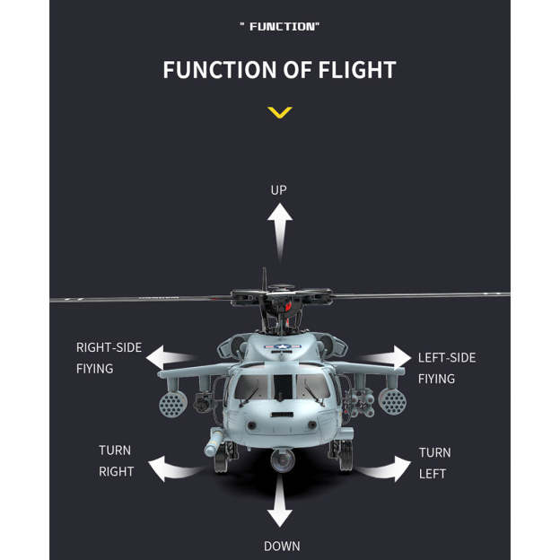  F09-H SH60 Seahawk 8CH RC Helicopter 1/47 Scale 2.4G Dual Brushless DD 6G/3D Stunt Copter Model (Include FC&GPS/RTF Version)
