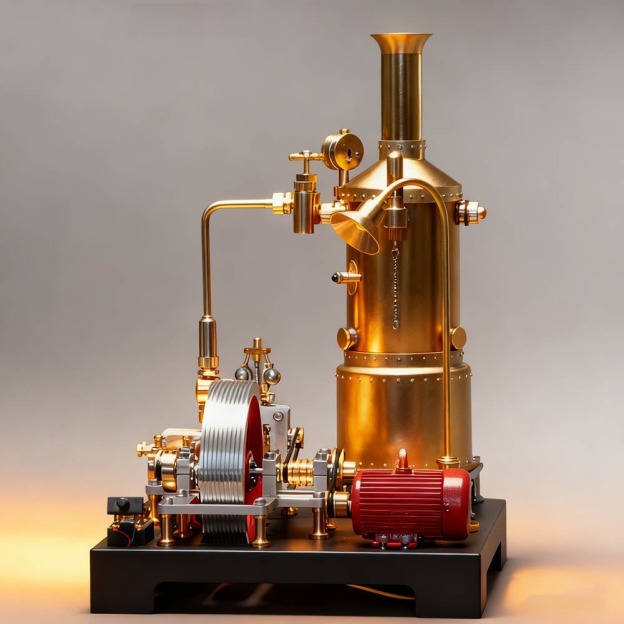 DIY Stationary Steam Mill -03