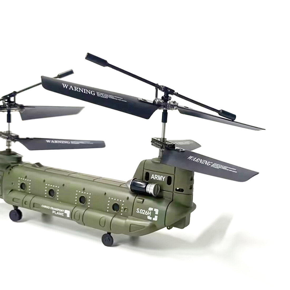 S026H Chinook Military Transport RC Helicopter 2.4G RC 3CH Dual-Rotor Military Aircraft Model RTF
