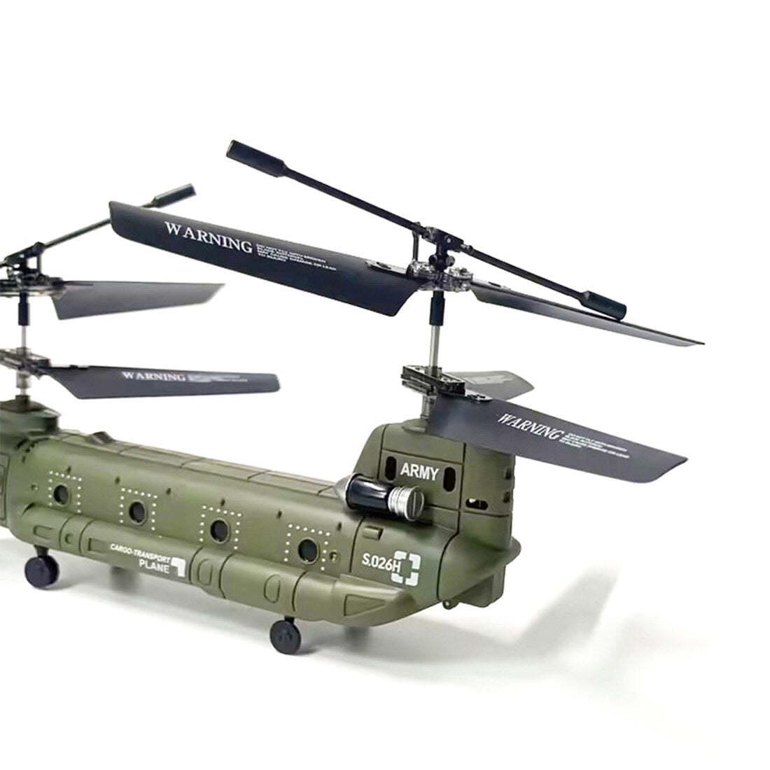 S026H Chinook Military Transport RC Helicopter 2.4G RC 3CH Dual-Rotor Military Aircraft Model RTF