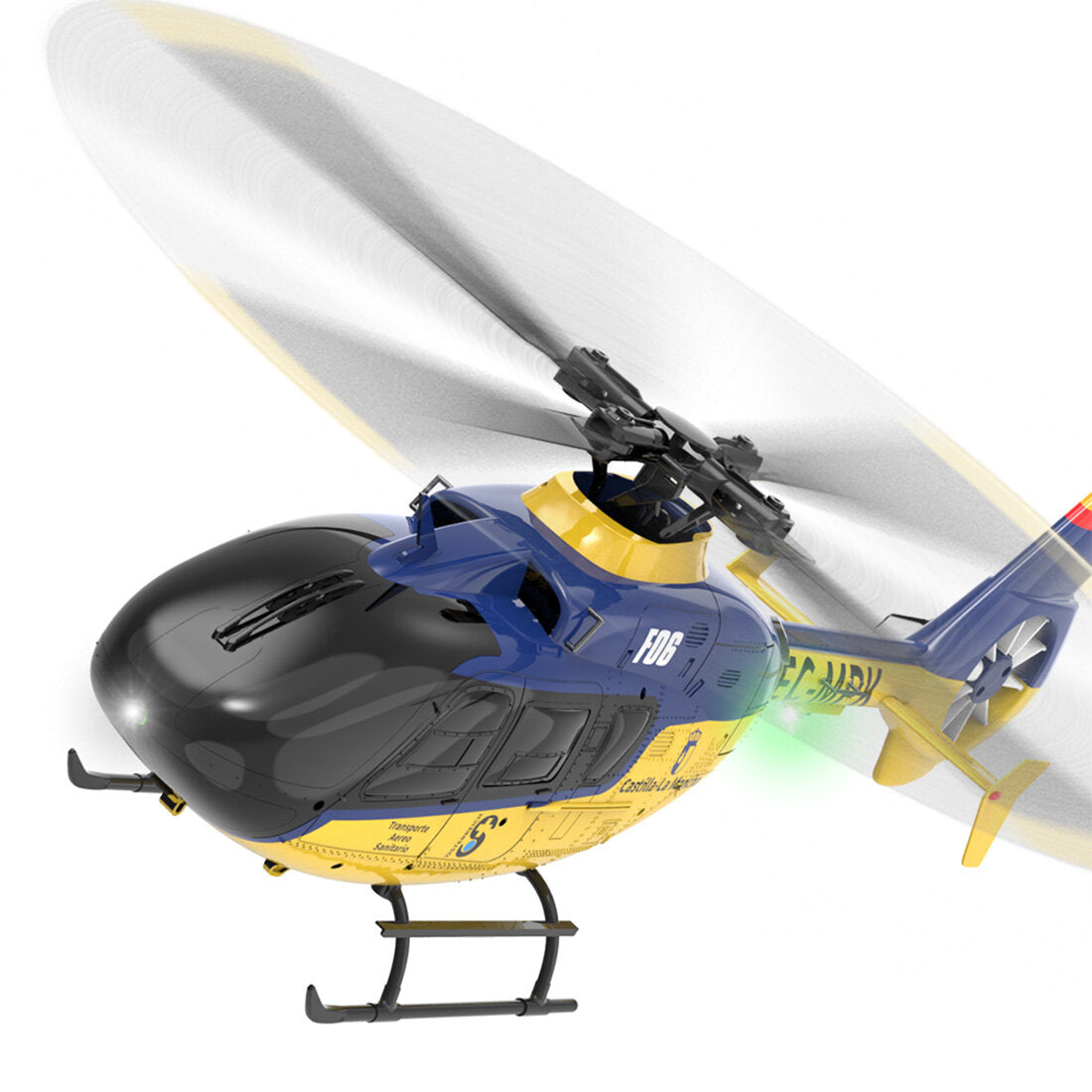  F06 1/36 Scale EC 135 2.4G 6CH Brushless Direct Drive RC Helicopter 3D/6G Flybarless RTF (mode1/mode2 switchable)