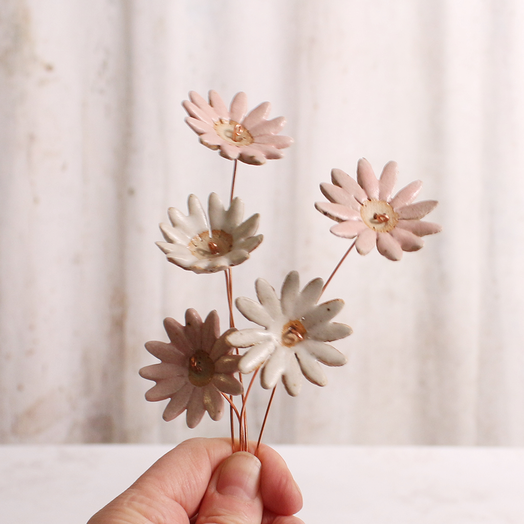 Large Pink & White Daisy Flower Bouquet