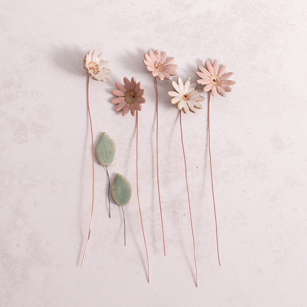 Large Pink & White Daisy Flower Bouquet