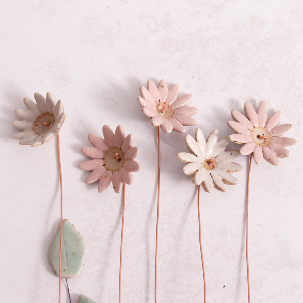 Large Pink & White Daisy Flower Bouquet