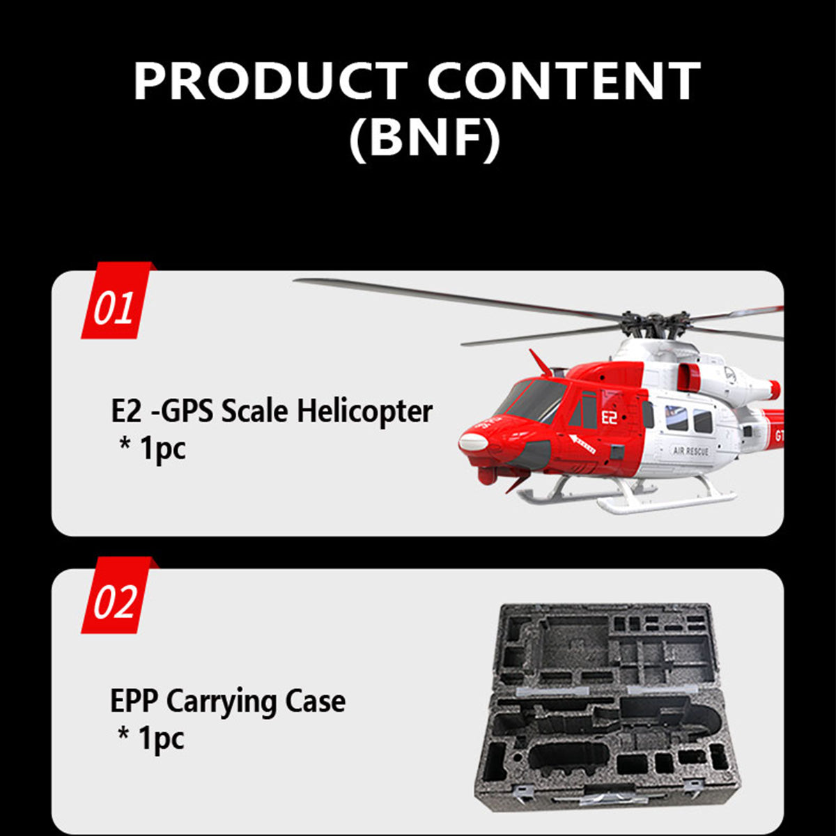  E2 UH-1Y 2.4G 6CH Dual Brushless Direct Drive RC Model 