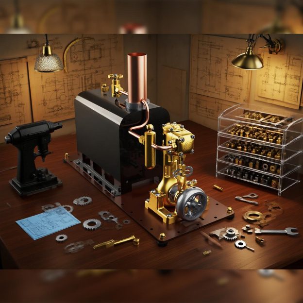 RW-BL1K Steam Engine and Boiler Model Kit