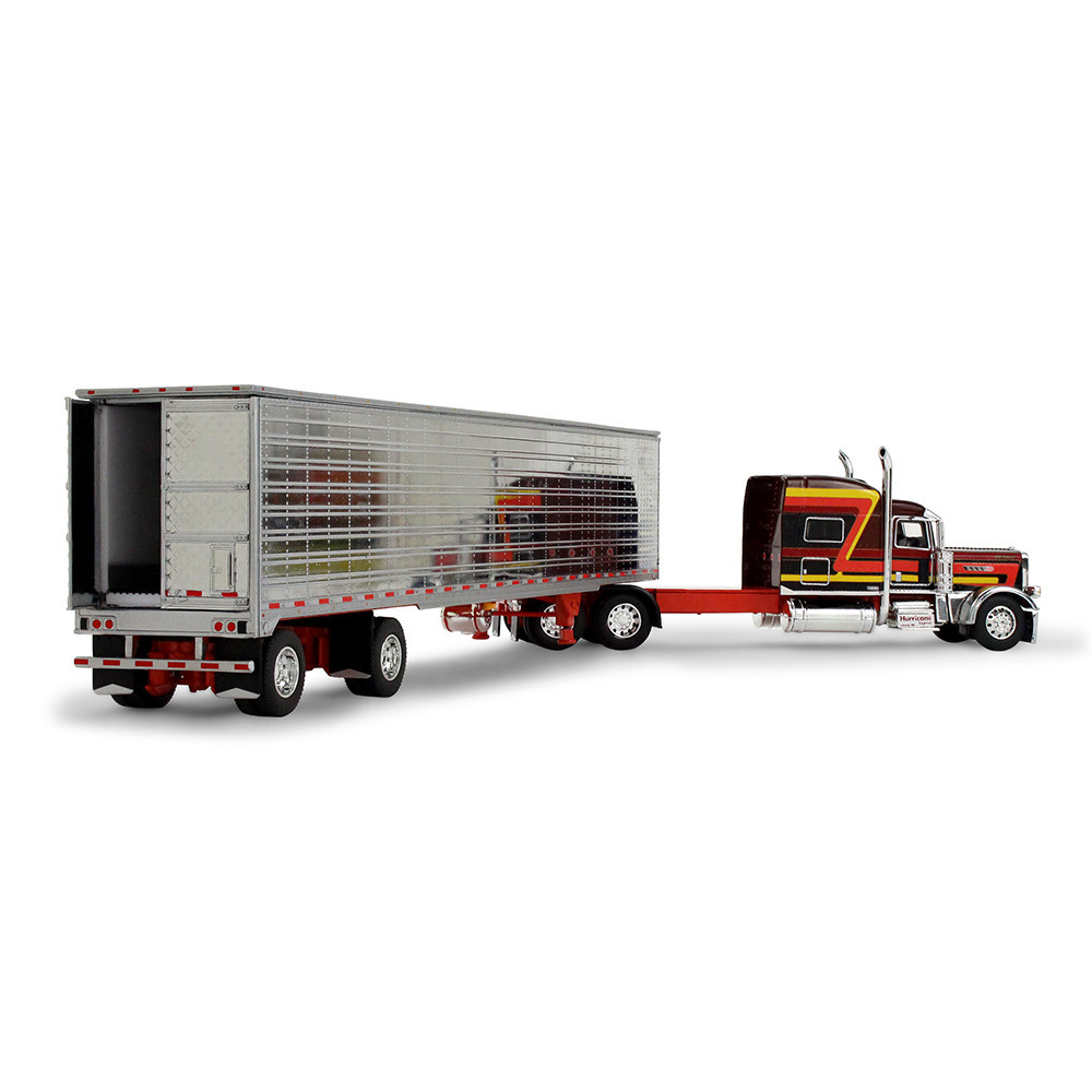 Big Rigs Series II #4: Hurricane Express Peterbilt Model 389 Pride & Class with 70" Mid-Roof Sleeper & 53' Utility Trailer w/Reefer