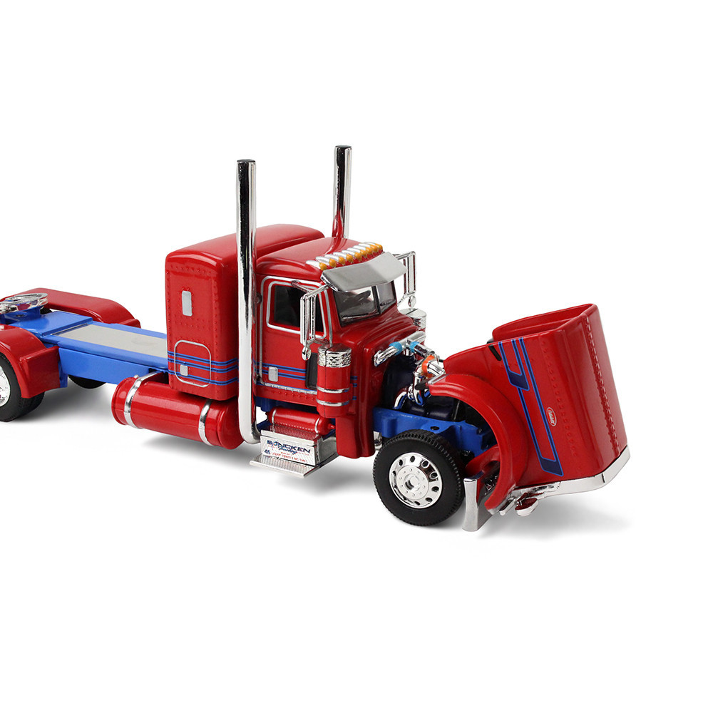 Big Rigs Series II #3: Sancken Custom Truck by Amcan Peterbilt Model 389 with 36" Flat Top Sleeper & Heil Fuel Tank Trailer