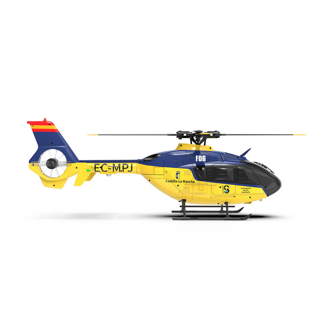  F06 1/36 Scale EC 135 2.4G 6CH Brushless Direct Drive RC Helicopter 3D/6G Flybarless RTF (mode1/mode2 switchable)