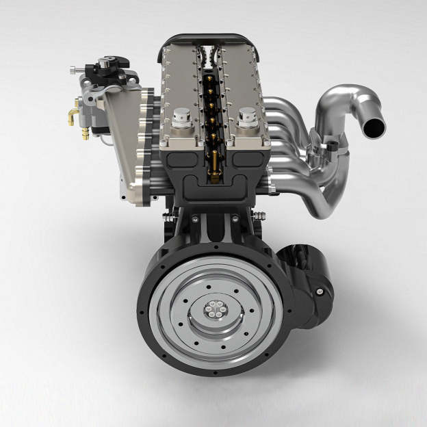  GS-L6 1/5 Scale 28CC Inline 6-Cylinder DOHC 4-Stroke Water-Cooled Gasoline IC Engine Model