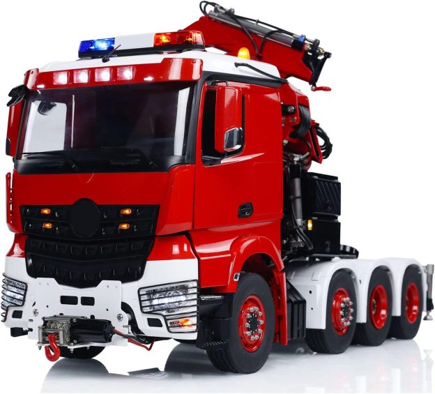 RC HOBBY LESU 8x8 1/14 RC Hydraulic Crane Tractor Truck 