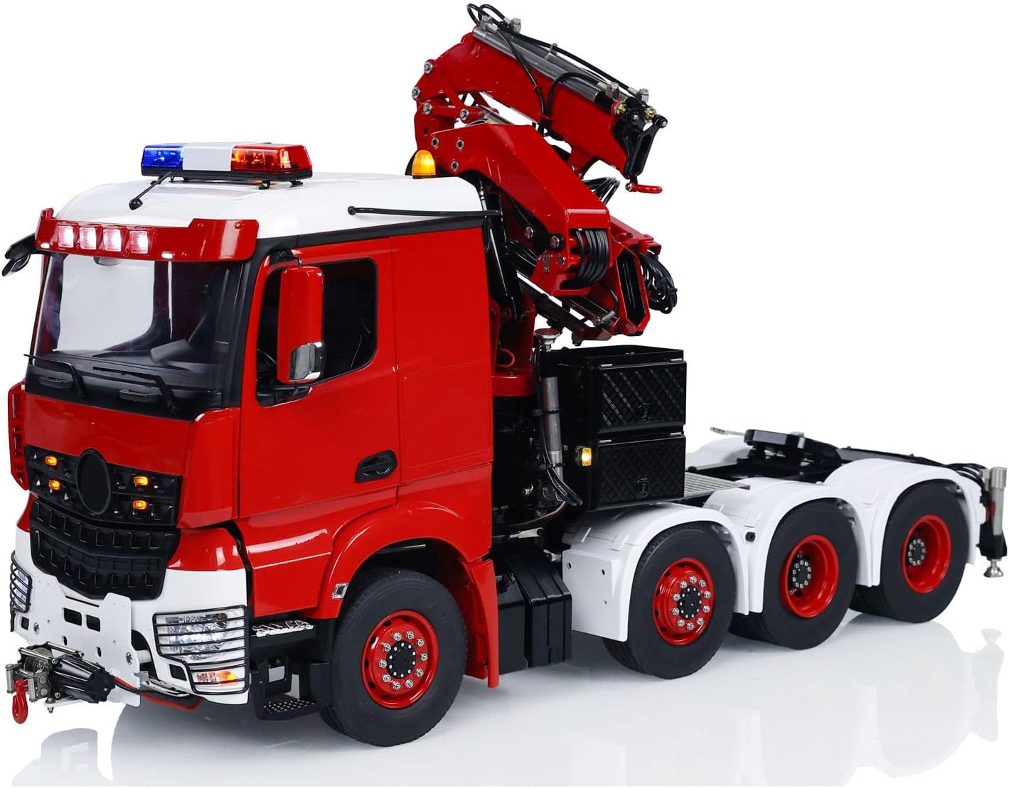 RC HOBBY LESU 8x8 1/14 RC Hydraulic Crane Tractor Truck 