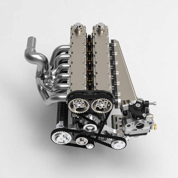  GS-L6 1/5 Scale 28CC Inline 6-Cylinder DOHC 4-Stroke Water-Cooled Gasoline IC Engine Model